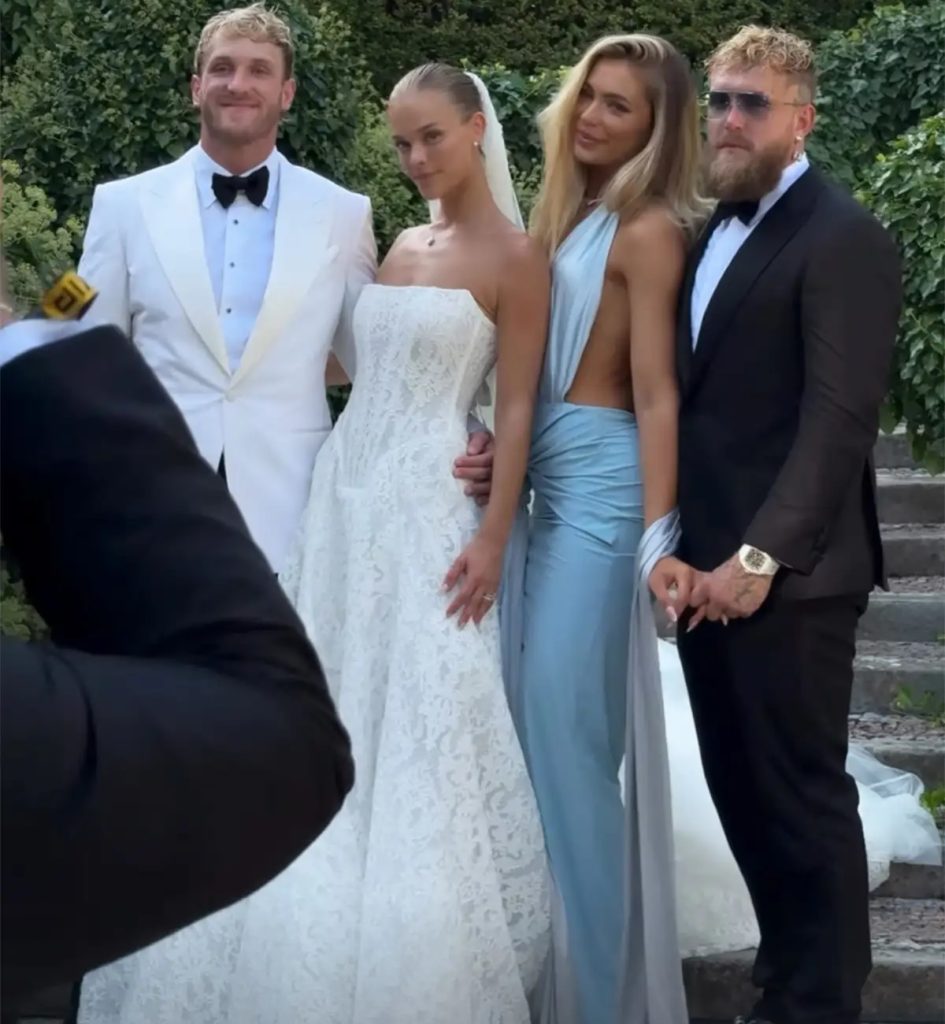 Logan Paul marries Nina Agdal in an Italian ceremony