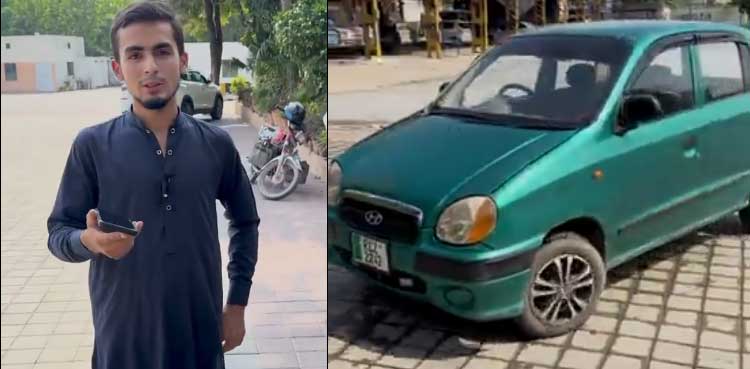 Muhammad Subhan, Pakistani youth, smartphone car