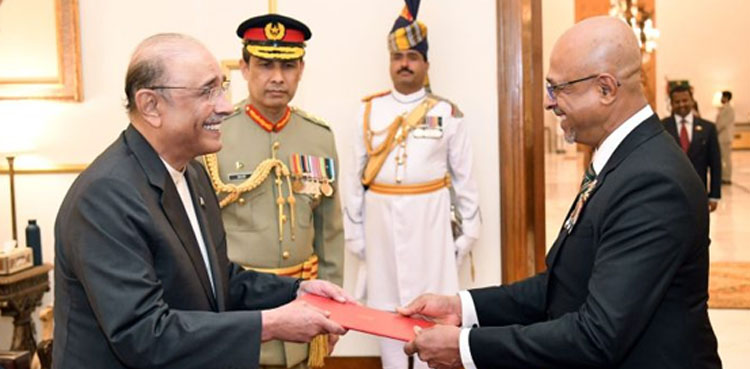President Zardari, diplomatic credentials, Pakistan foreign relations, Sri Lanka envoy, Indonesia ambassador, Kyrgyzstan diplomacy, Austria ties, Germany relations, bilateral cooperation