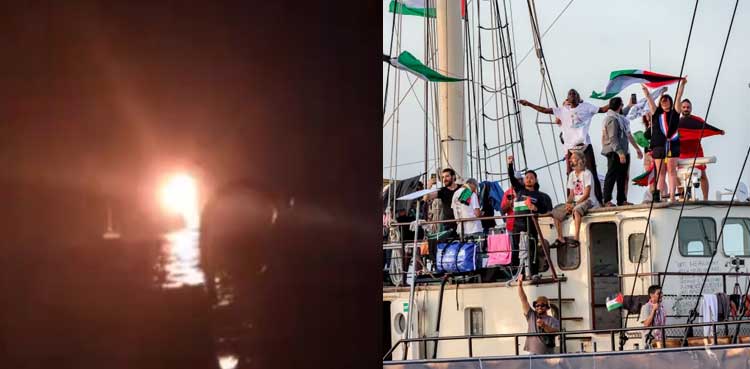Activists say Gaza aid Sumud flotilla attacked by 'multiple drones'