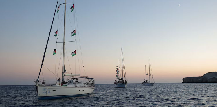 Israel intercepts final aid boat in Gaza-bound flotilla, 450 activists detained
