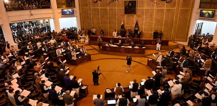 Candidates file nomination papers for KP CM's office
