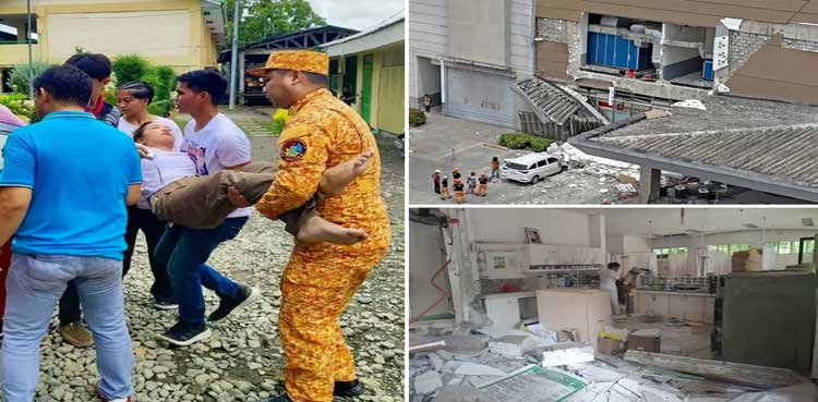 At least 7 dead after Philippines hit by twin quakes, tsunami warning up