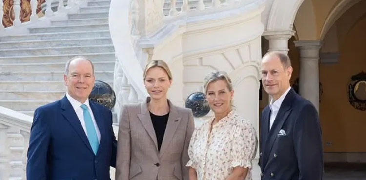 Duchess Sophie, Prince Edward hosted by Prince Albert and Princess Charlene of Monaco