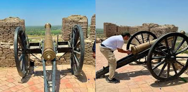Thieves steal part of historic cannon from Kot Diji