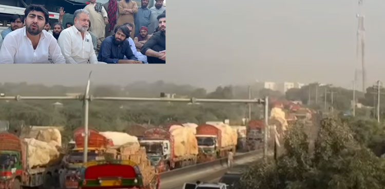 Thousands of vehicles stranded in Karachi as transporters stage sit-in against Customs