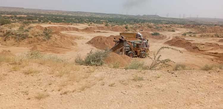 Sand Mining Turns Thaddo Nadi into a dead river