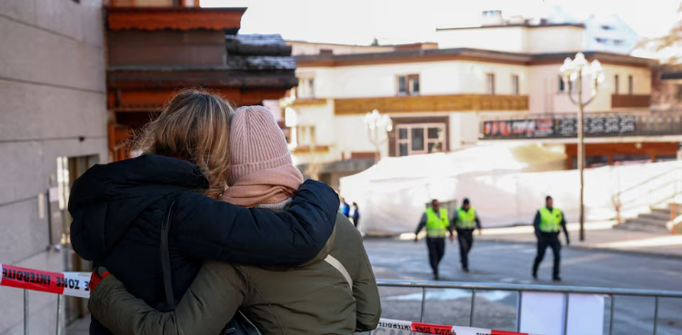 New Year party at Swiss ski resort turned into a disaster zone