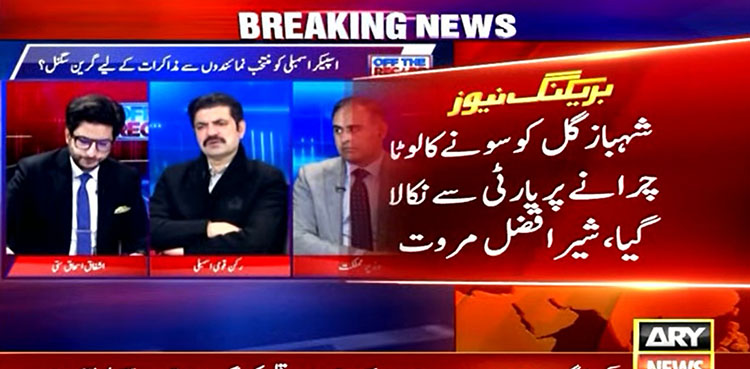 Shahbaz Gill was expelled from PTI for stealing gold ‘lota’, claims Marwat