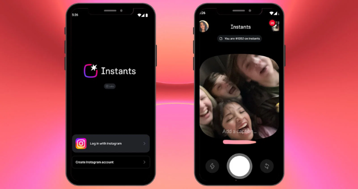 Instagram tests new Instants app for disappearing photos and videos