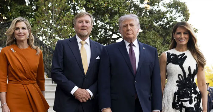 Dutch Royals visit Donald Trump at White House ahead of King Charles trip