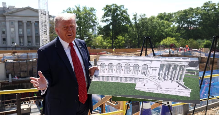 Trump reveals new details of bunker-like ballroom with drone base
