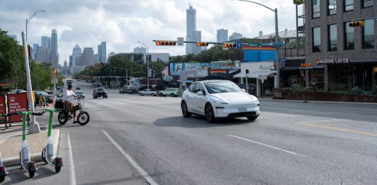 Tesla’s robotaxi rollout features Texas-sized wait times