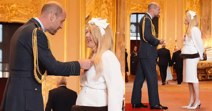Prince William honors Ellie Goulding with special award at Windsor Castle