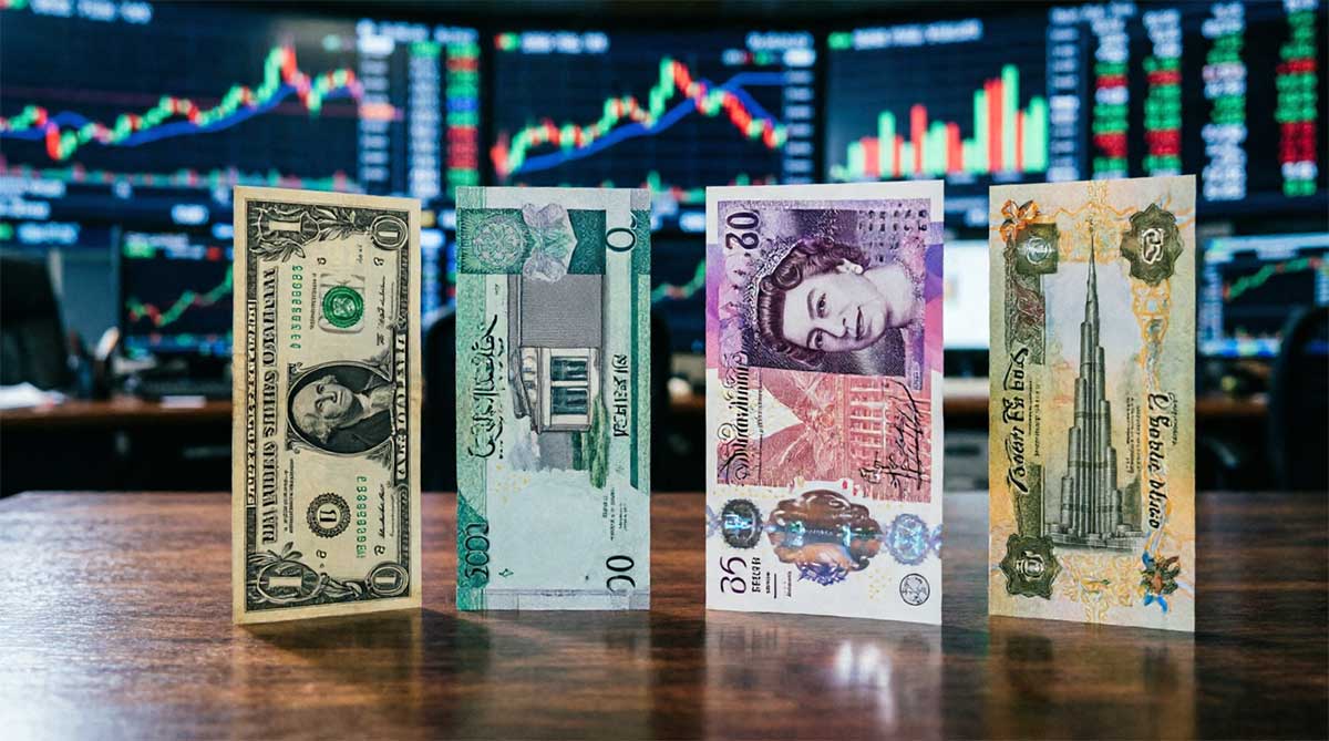 Currency Rates Today in Pakistan- USD, SAR, AED and GBP