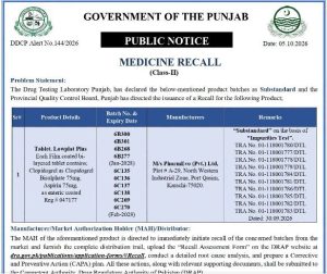 Lowplat Plus recall