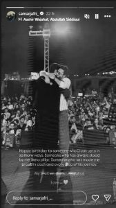 Aashir Wajahat celebrates his 24th birthday at Samar Jafri ‘Khaab’ tour ...